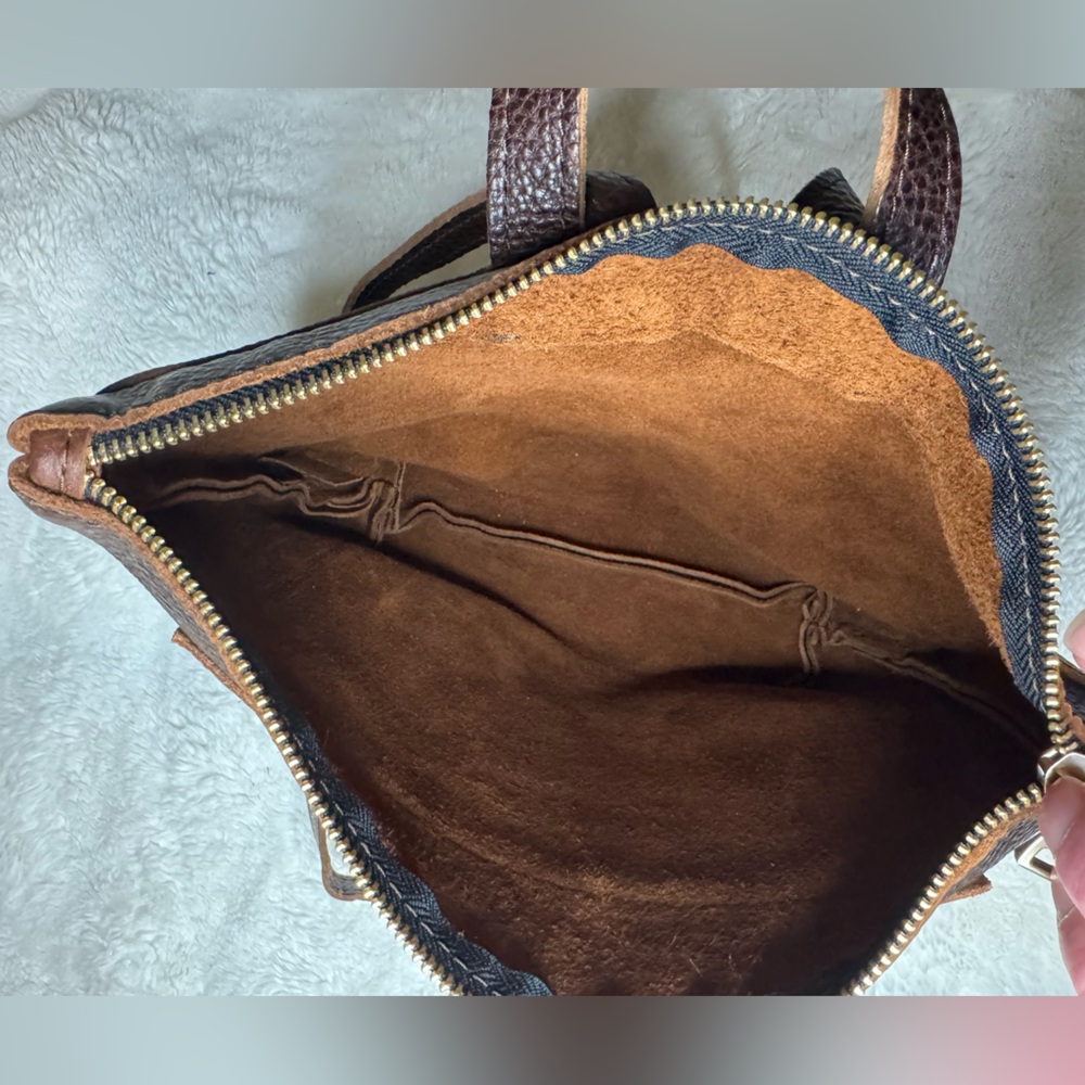 Portland Leather Goods Mini Tote backpack Cold brew - Picture 9 of 12